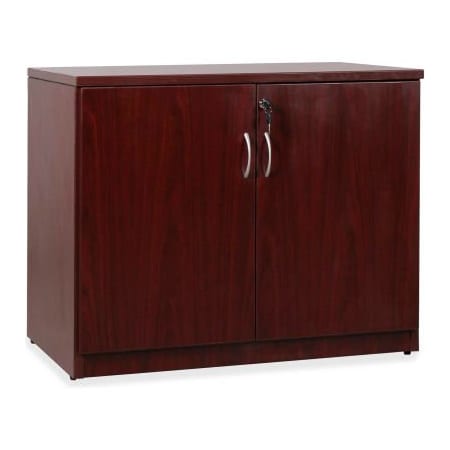 Lorell Lorell Essentials Series Laminate Storage Cabinet, 22"D x 35-1/2"W x 29-1/2"H, Mahogany 69612